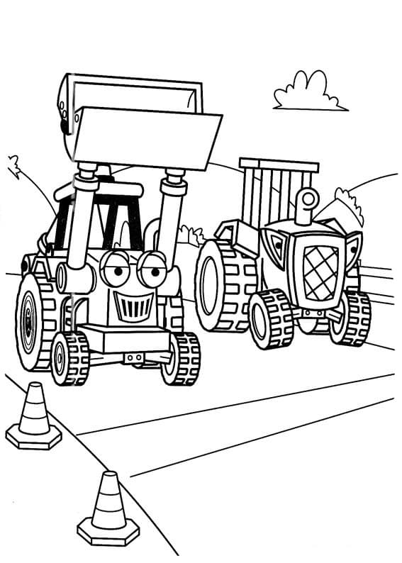 Ёульдозер и трактор
