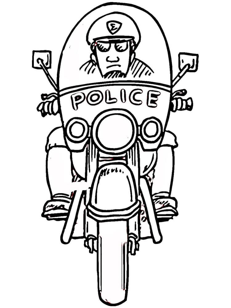 Полиция на служебном мотоцикле