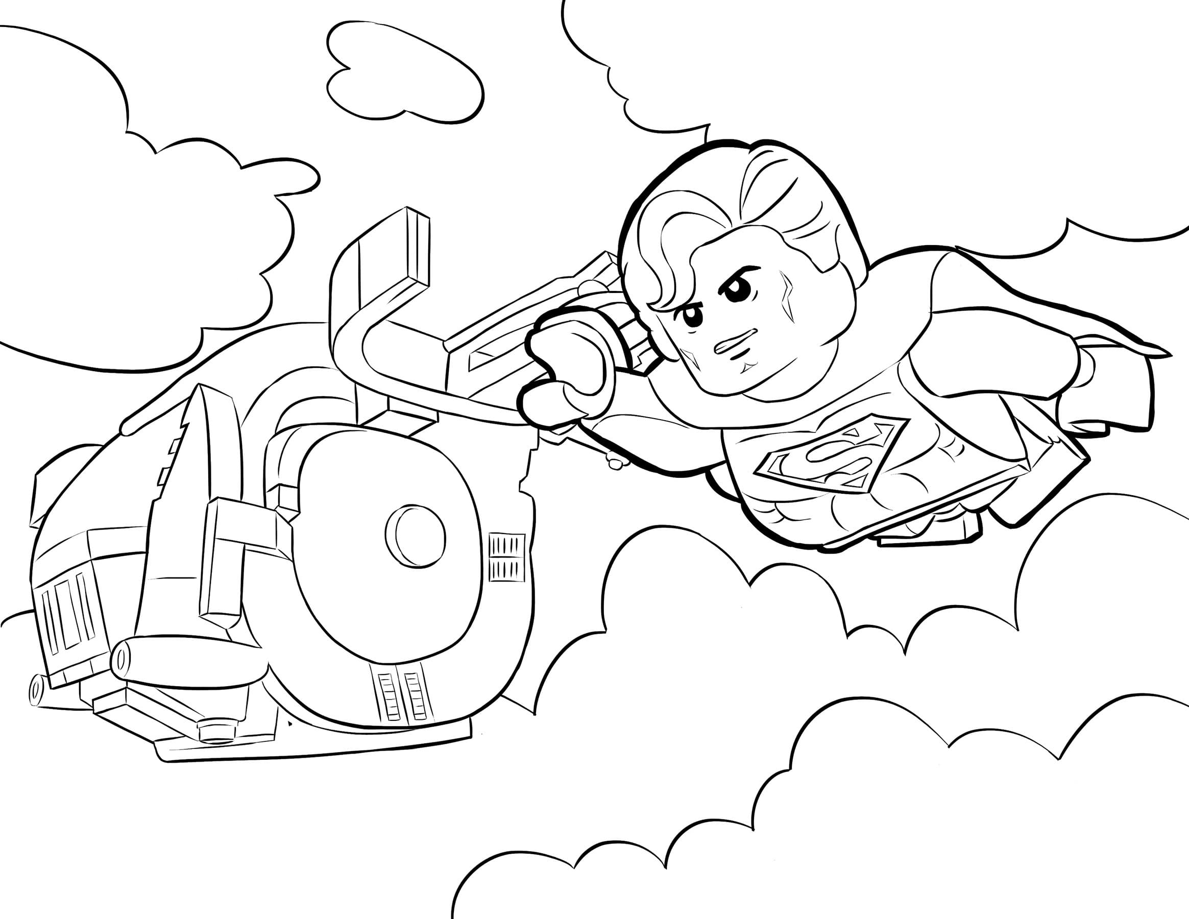 Лего Супермен летит