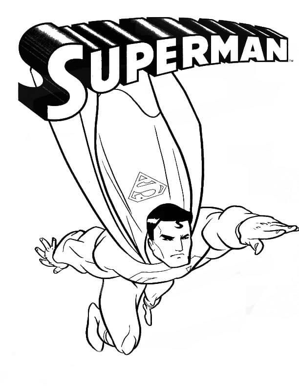 Супермен раскраска детская