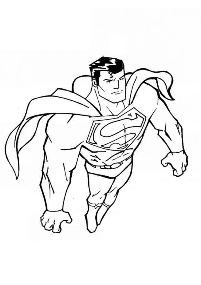 Супермен раскраска для мальчиков