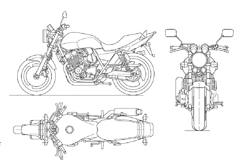 Мотоцикл с разных ракурсов