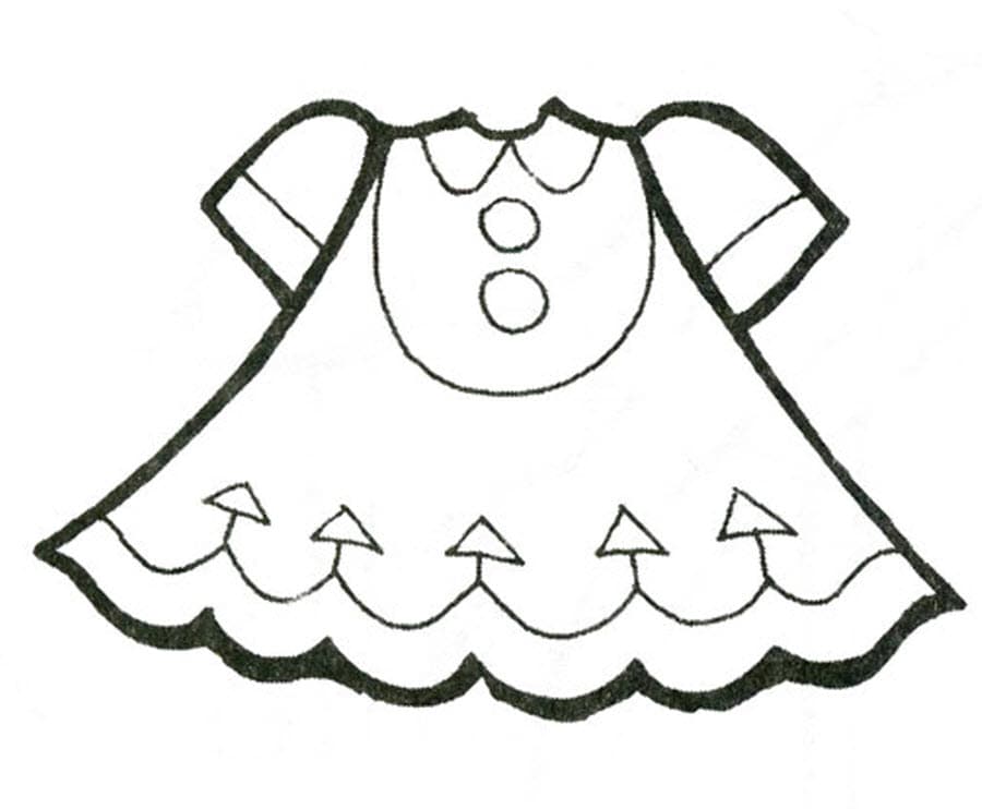 Платье детское с треугольниками