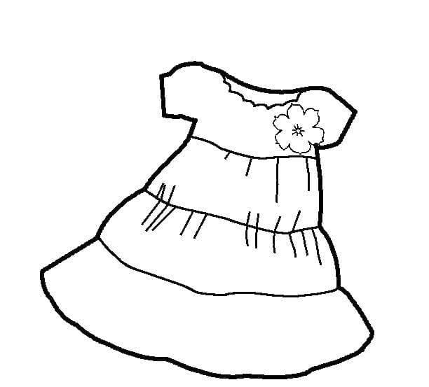 Платье с ромашкой