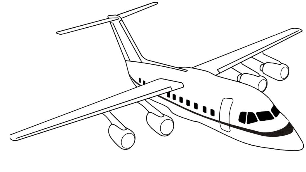 Обычный пассажирский самолет