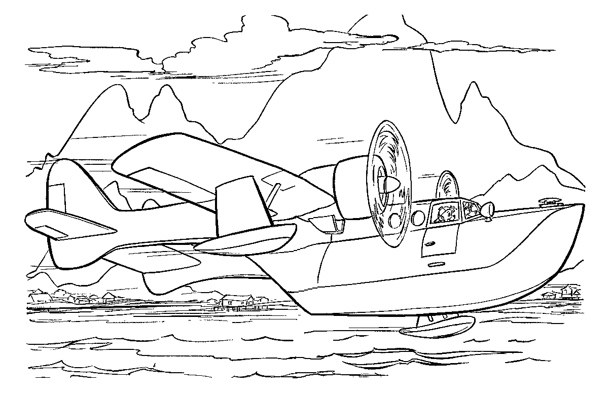 Самолет сел на воду