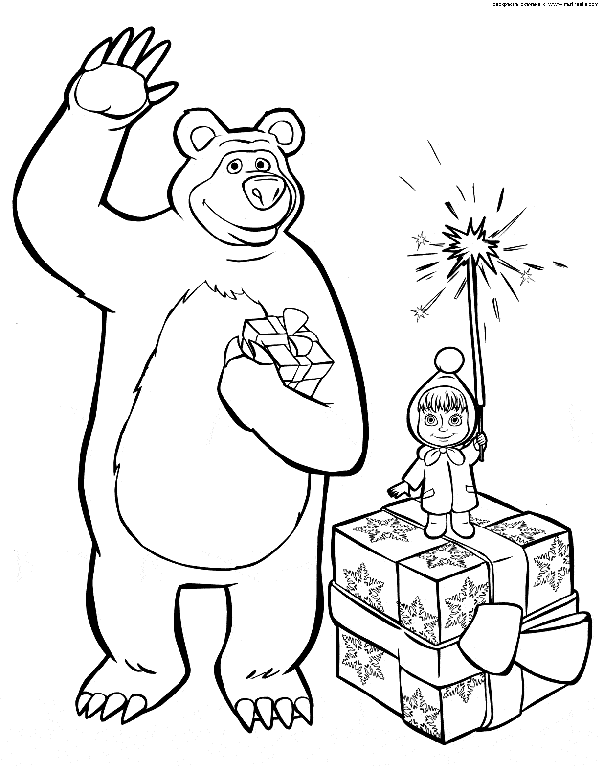 Маша и медведь новый год