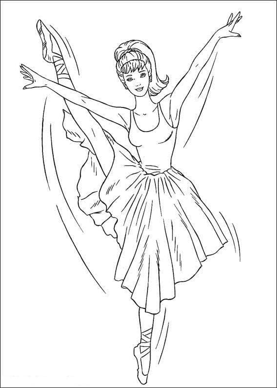 Балерина в шикарном платье