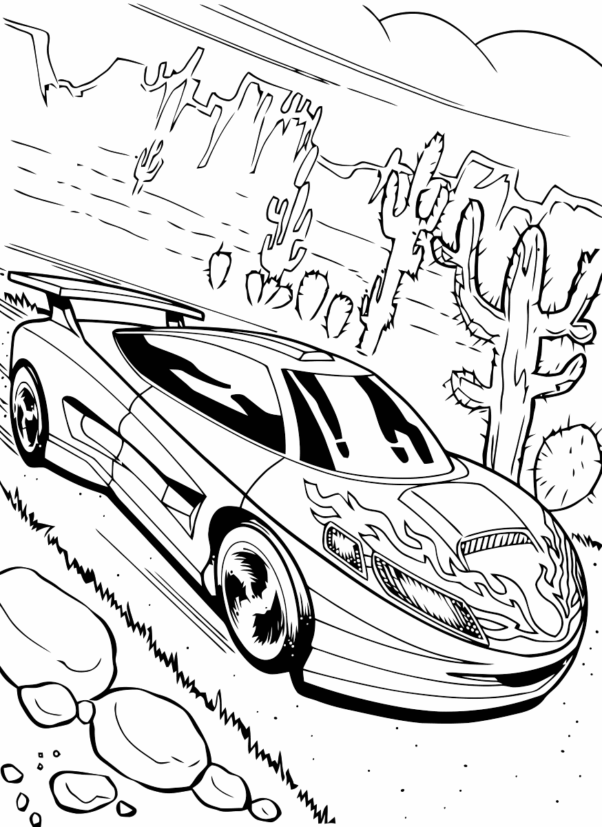 Хот Вилс машина в пустыне