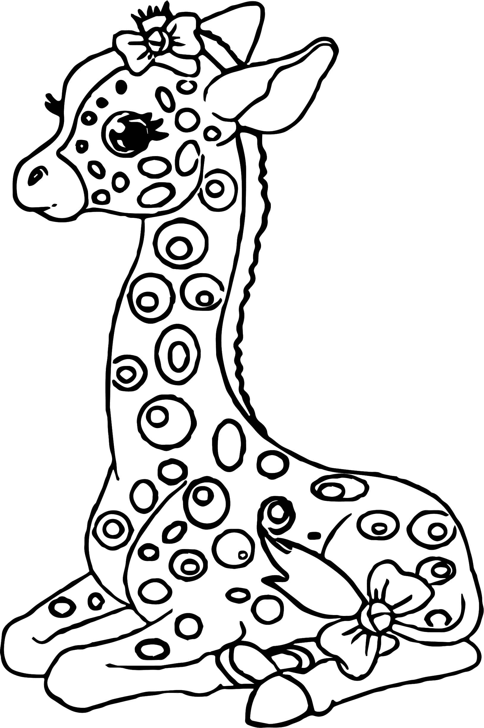 Жираф с бантиками