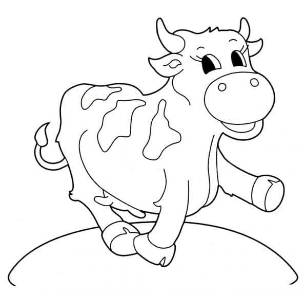 Корова на пеньке