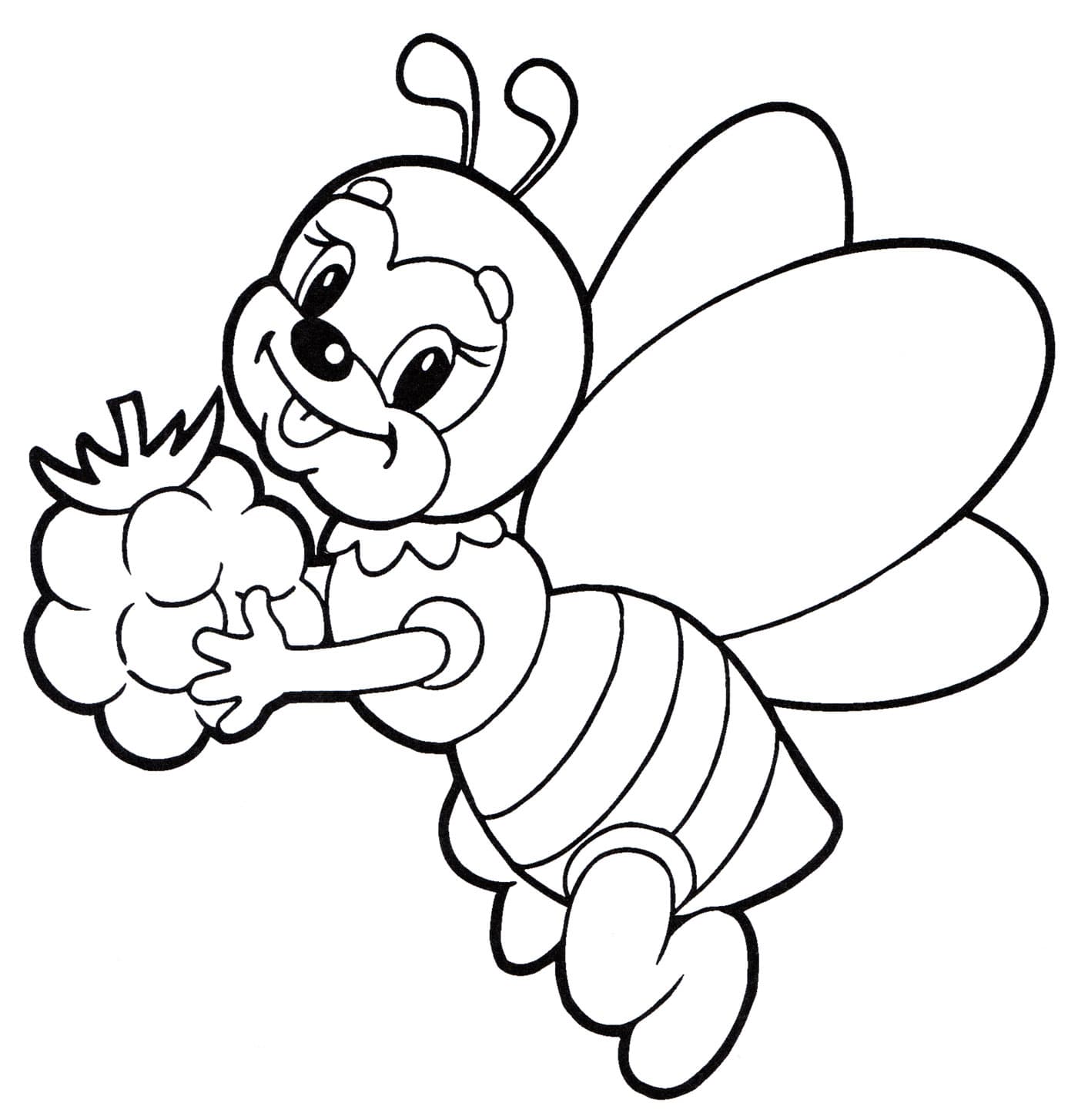 Пчелка с малиной