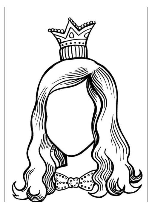 Лицо женщины с короной