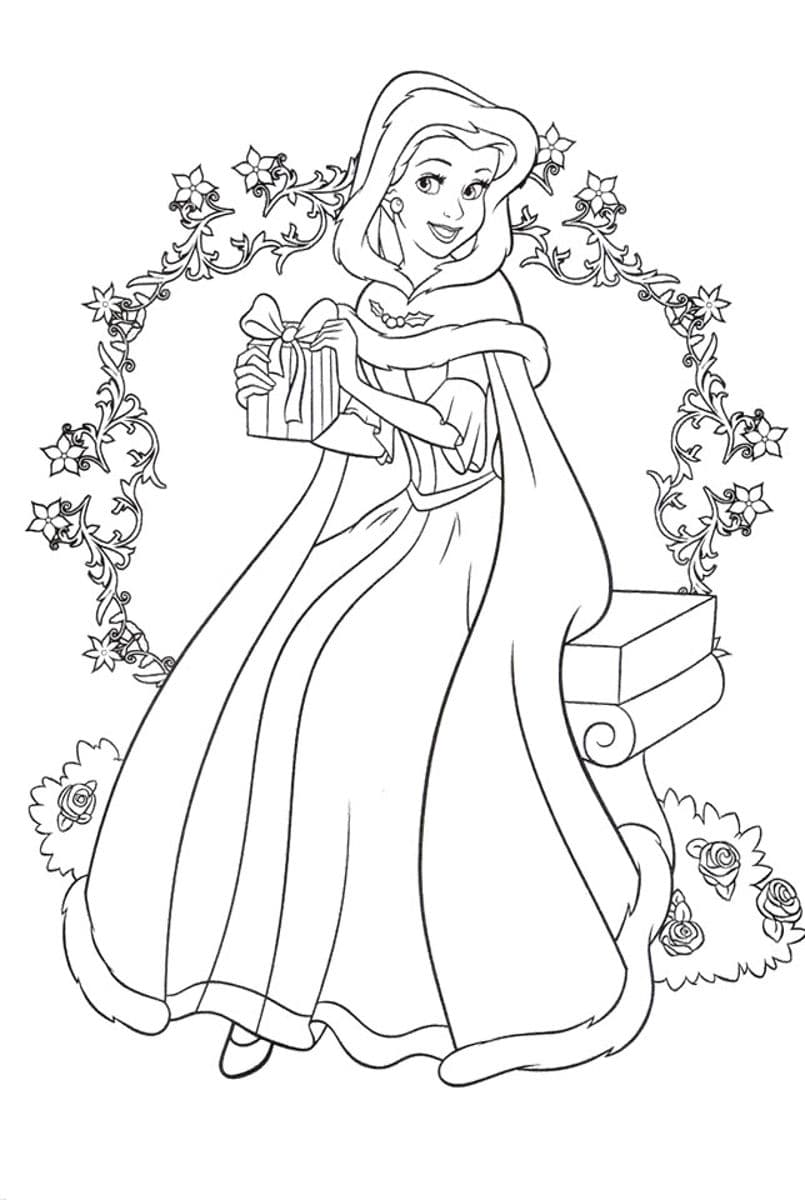 Принцесса Белль и венок из цветов