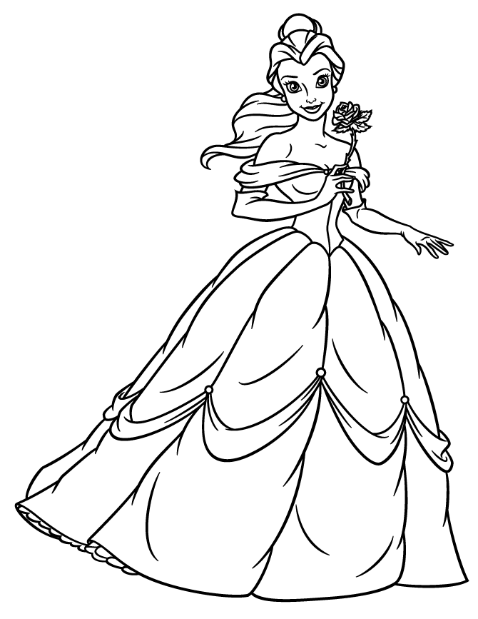 Принцесса Белль в шикарном платье