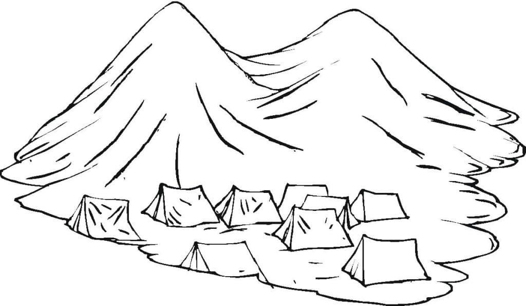 Палатки в горах