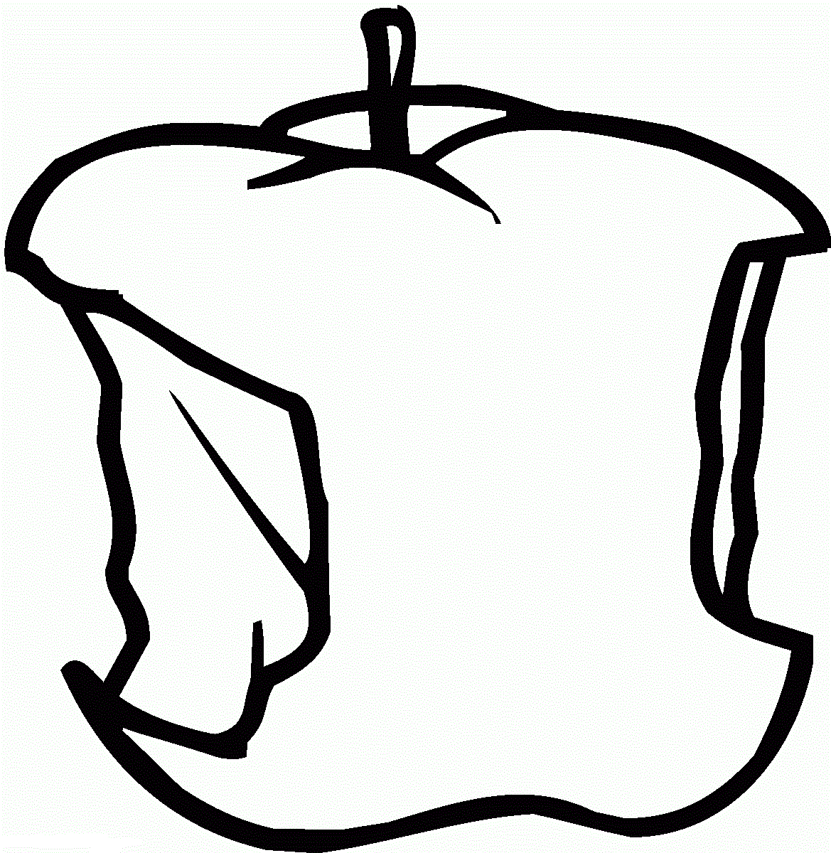 Надкусанное яблоко