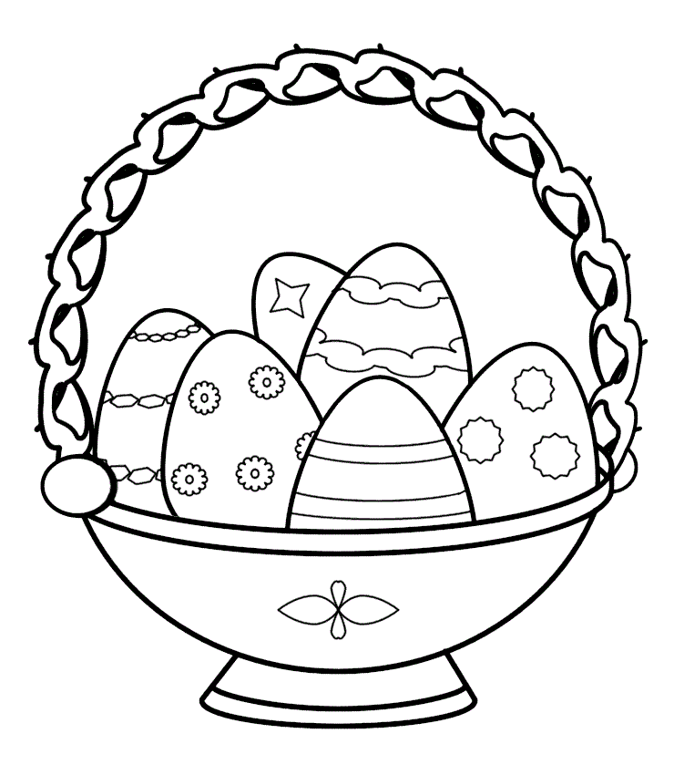 Корзинка с яйцами