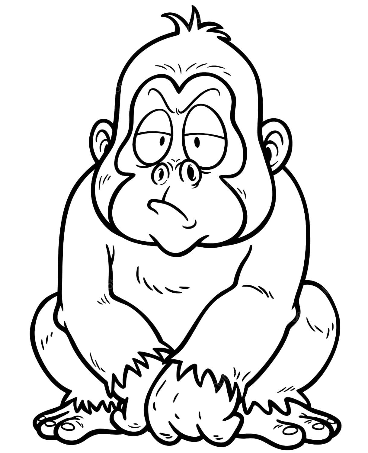 Недовольная обезьянка