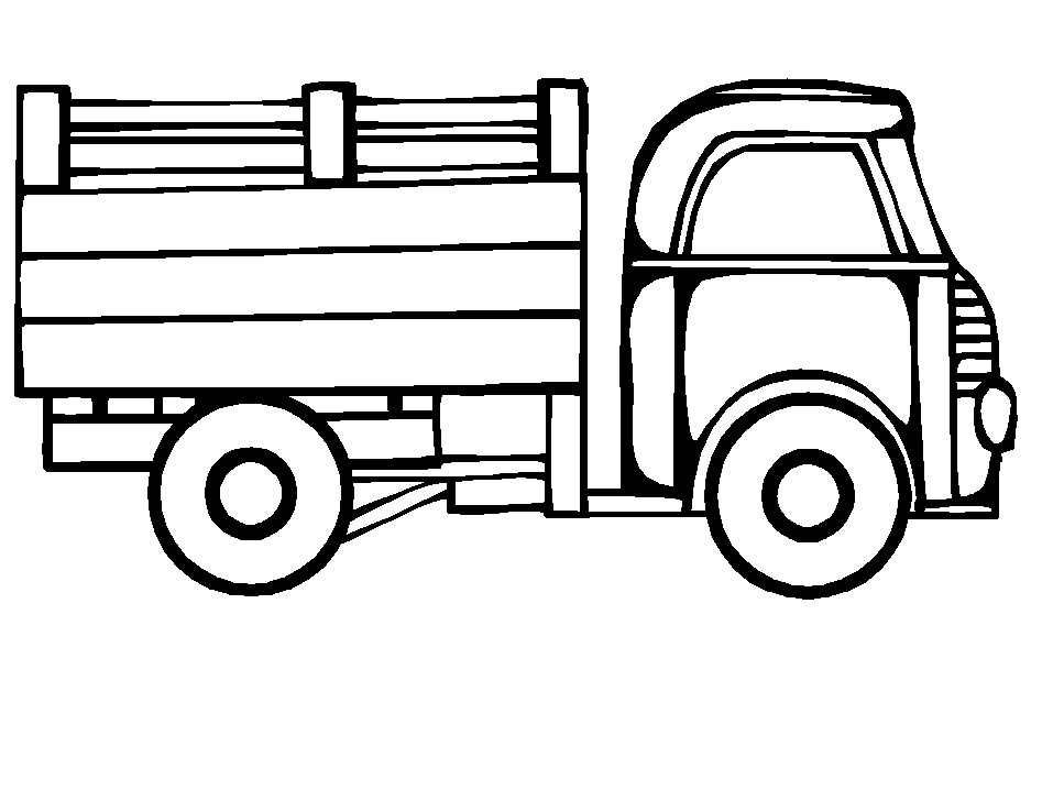 Грузовик с деревянным кузовом