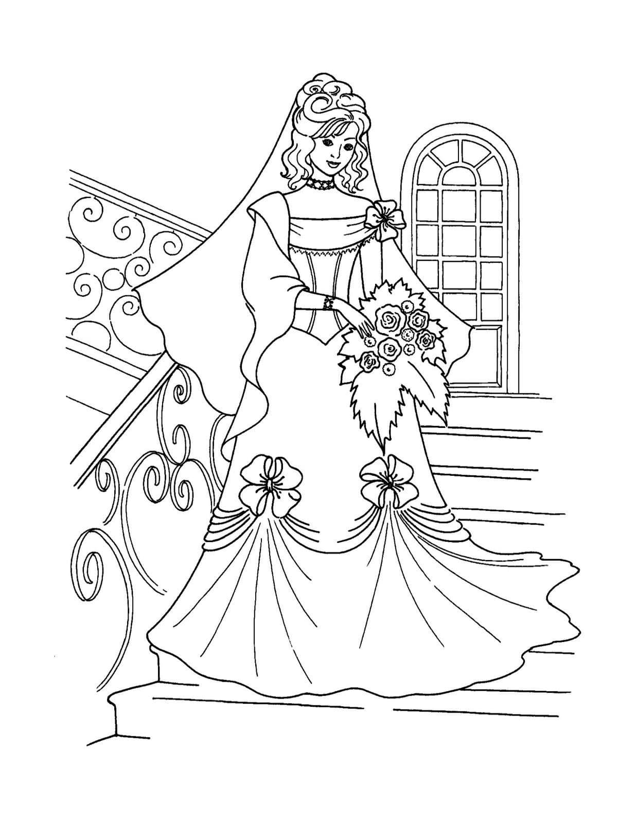 Невеста в шикарном платье