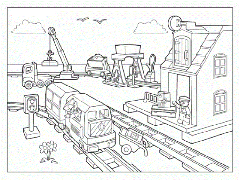 Железная дорога и поезд