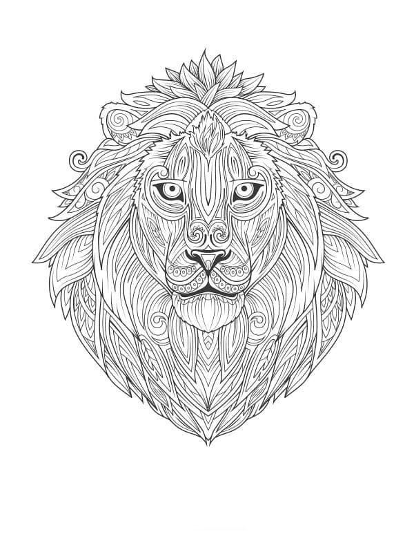 Картинка голова льва