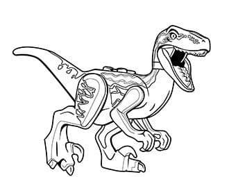 Динозавр Лего раскраска для мальчиков