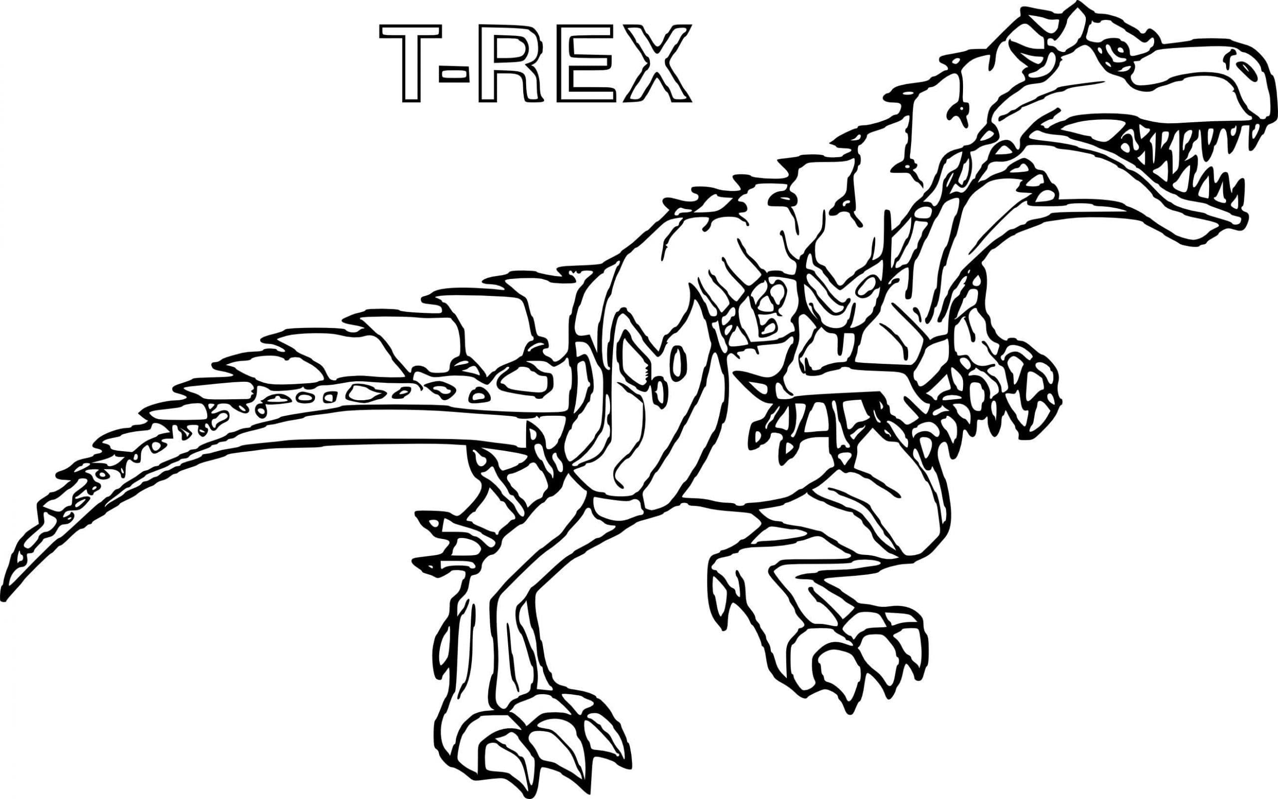 Раскраска Динозавр Лего - Раскраски от сайта В мире сказки!