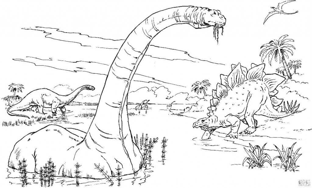 Динозавр в воде
