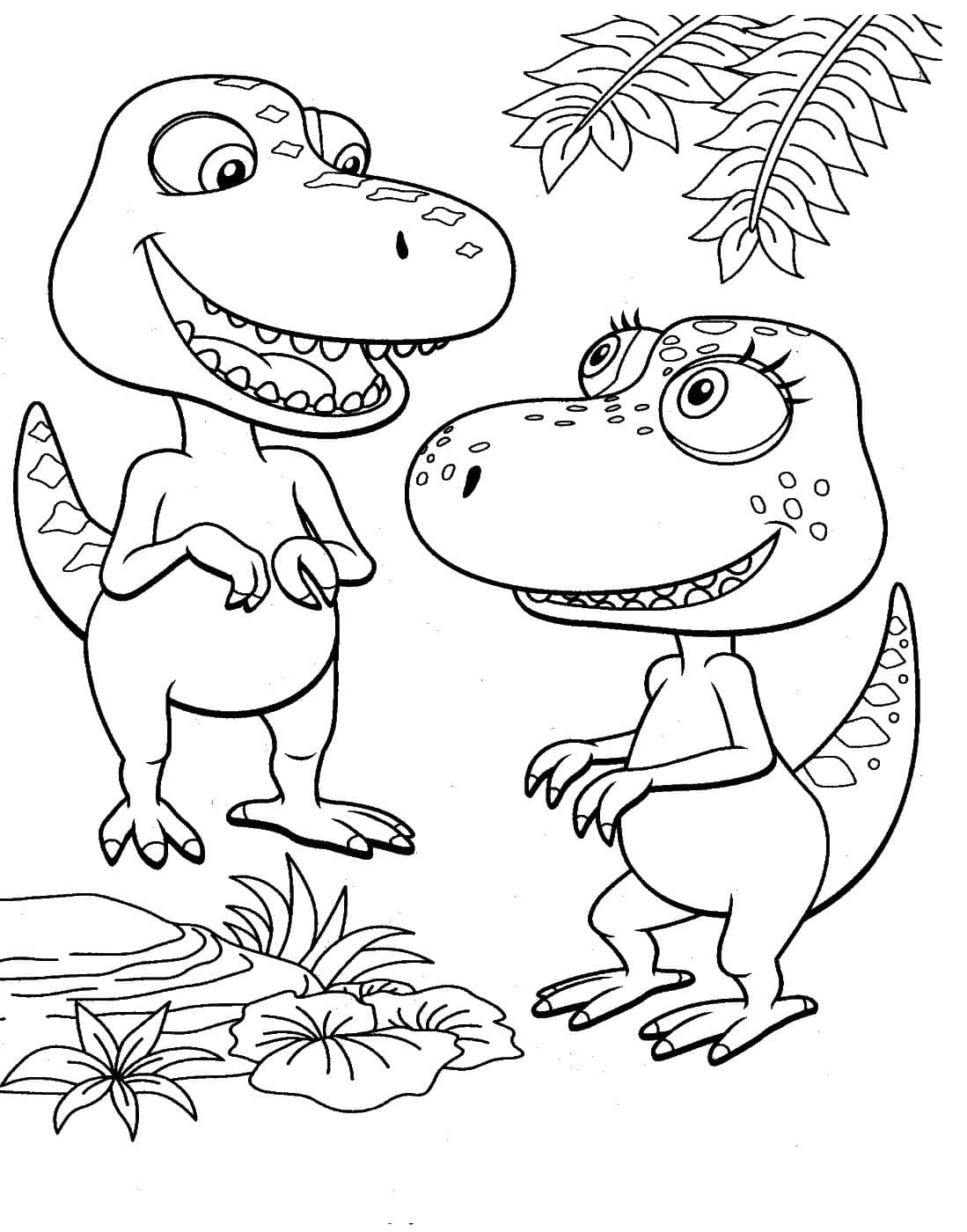 Два маленьких динозавра