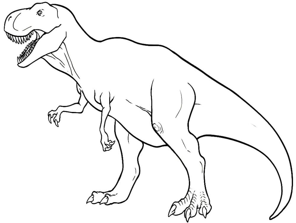 Картинка раскраска динозавр