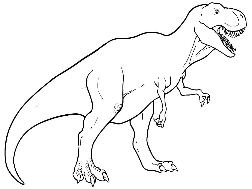 Раскраска детская динозавр