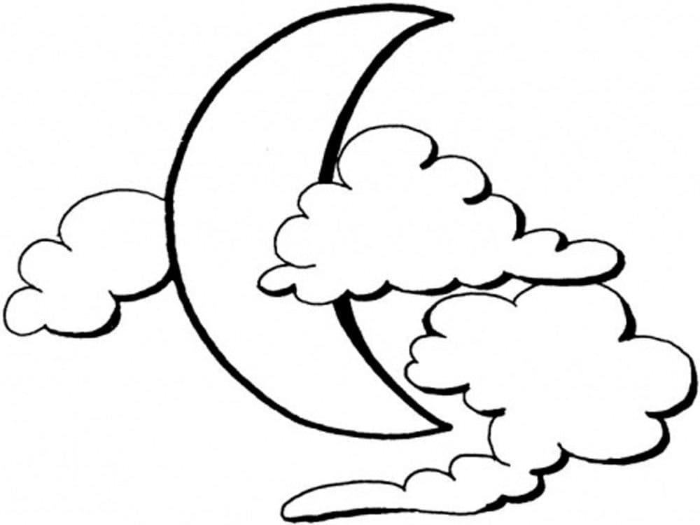 Луна и облака