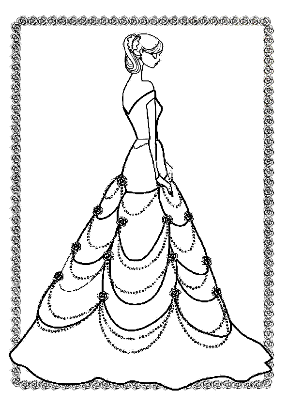 Девушка в платье с веревками