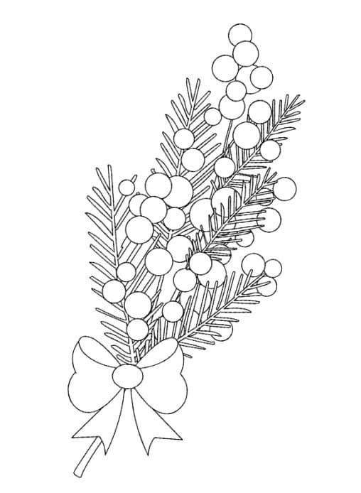 Цветок мимоза с бантиком