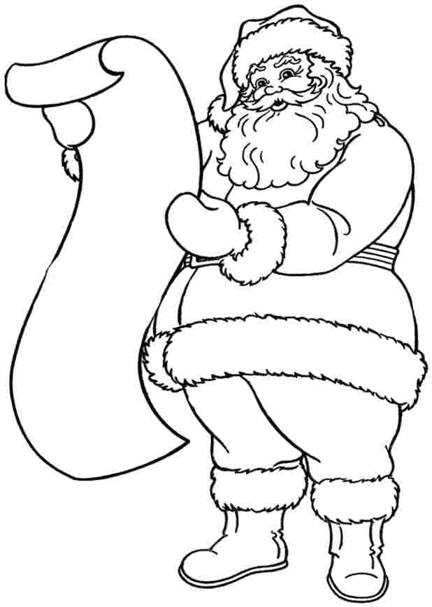 Санта Клаус с листком