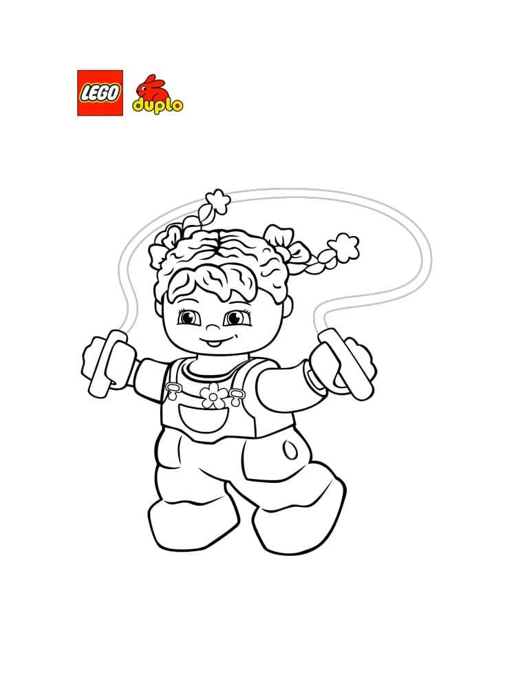 Девочка со скакалкой Лего Дупло