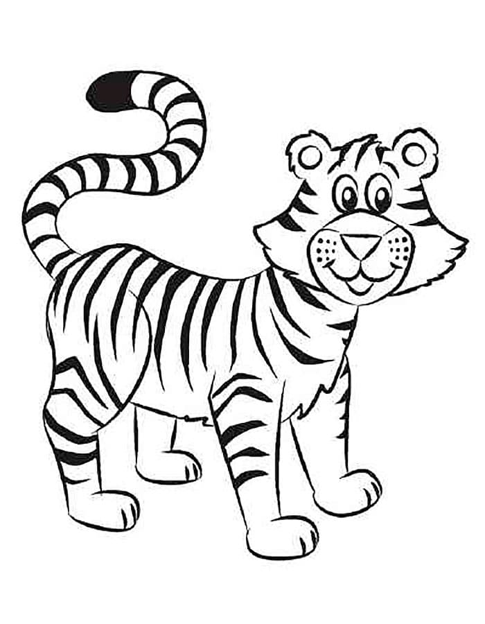 Тигр из мультфильма
