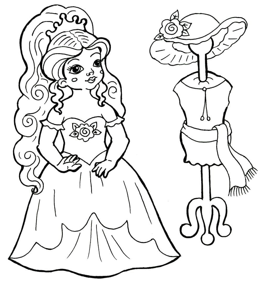 Девочка в платье и короне