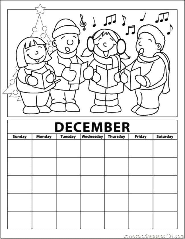 Календарь декабрь