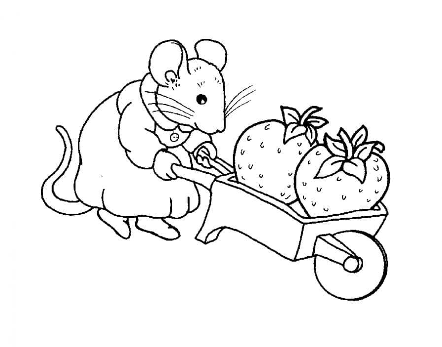 Мышка и клубника