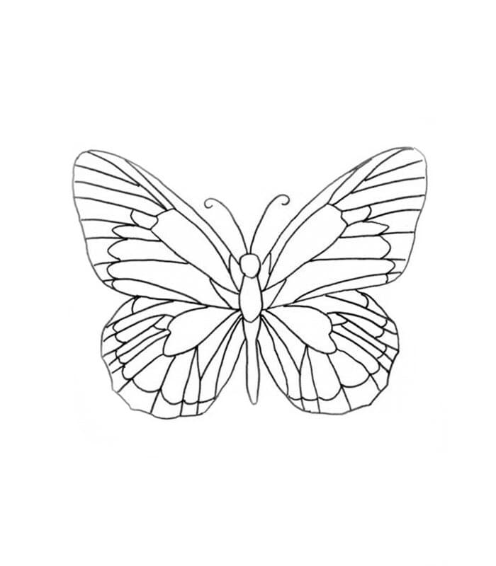 Бабочка трафарет для ручки 3D