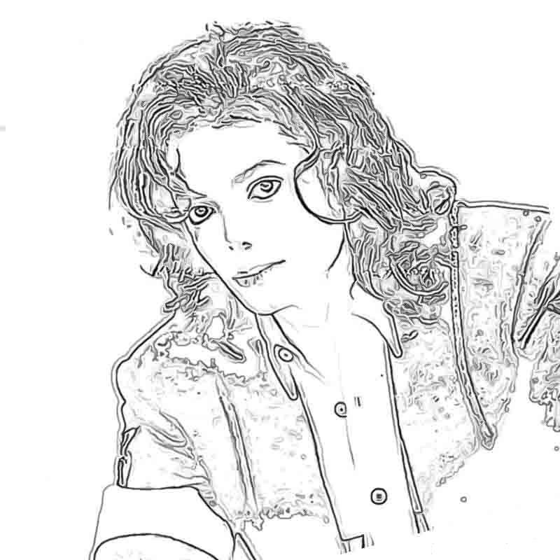 Раскраски с Майклом Джексоном распечатать бесплатно