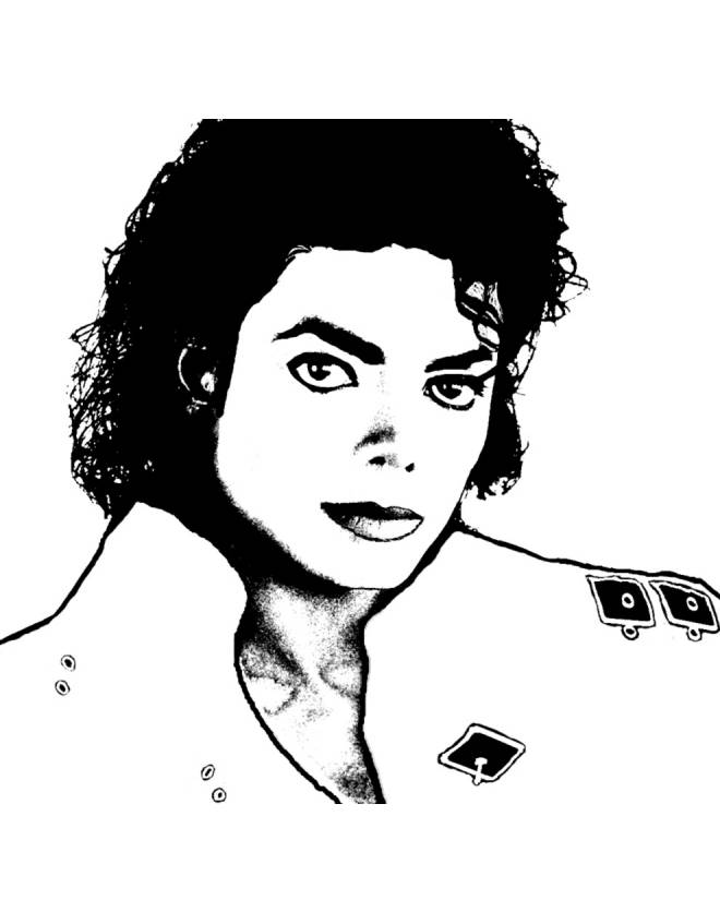 Раскраски с Майклом Джексоном