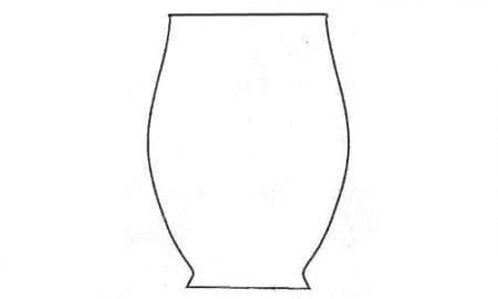 Овальная ваза