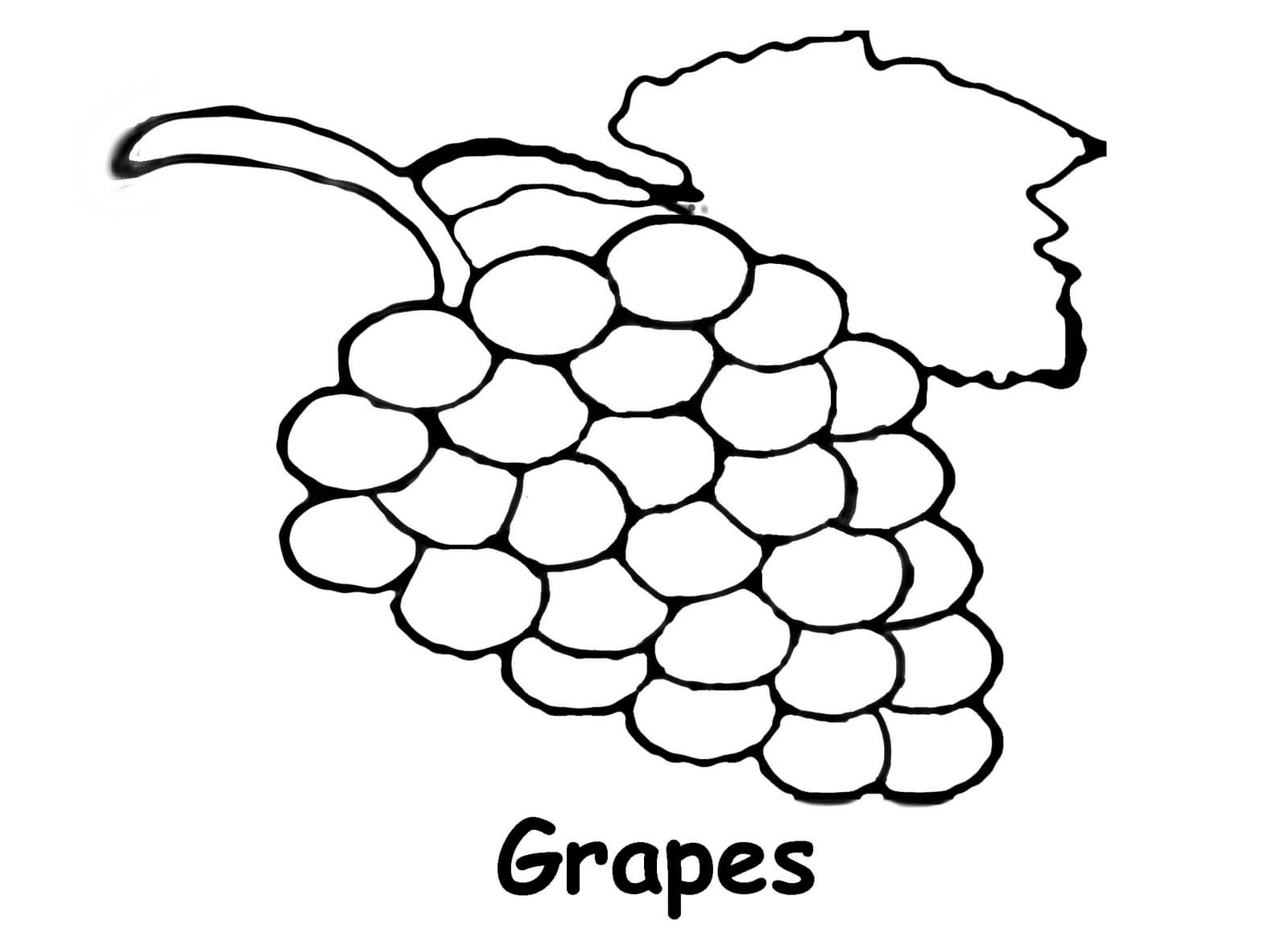 Виноград с листочком