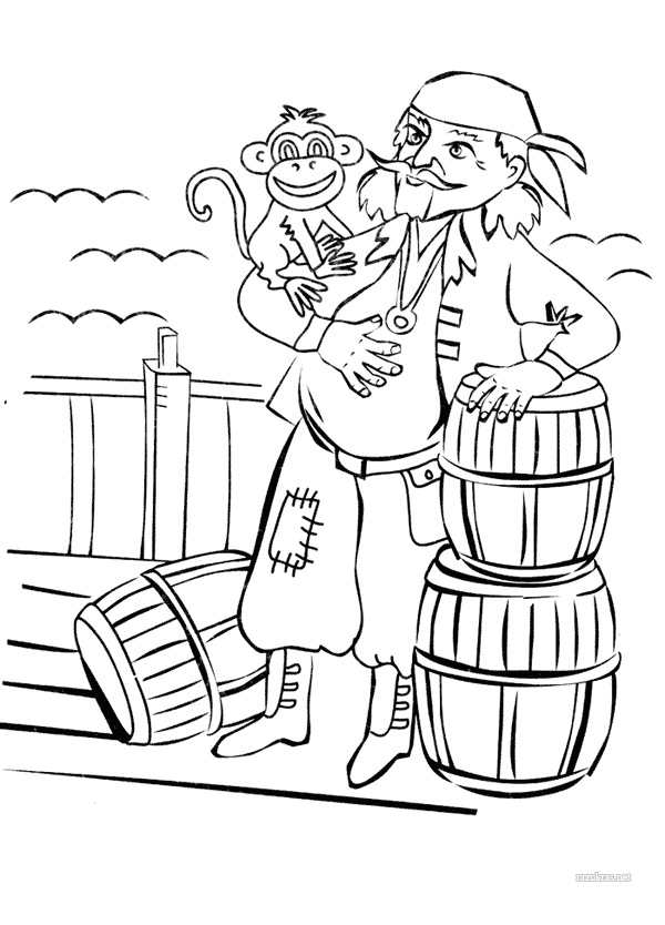 Пират с обезьяной