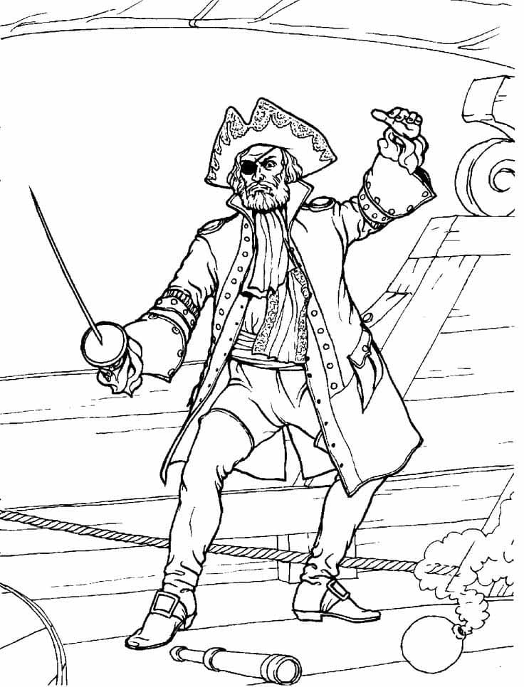 Пират со шпагой