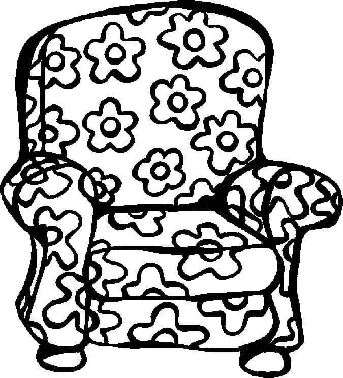 Кресло с цветочками
